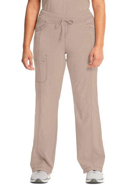 TALL - Cherokee INFINITY Women's Rib Knit Drawstring Waist Scrub Pant 1123AT