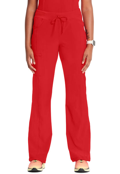 TALL - Cherokee INFINITY Women's Rib Knit Drawstring Waist Scrub Pant 1123AT