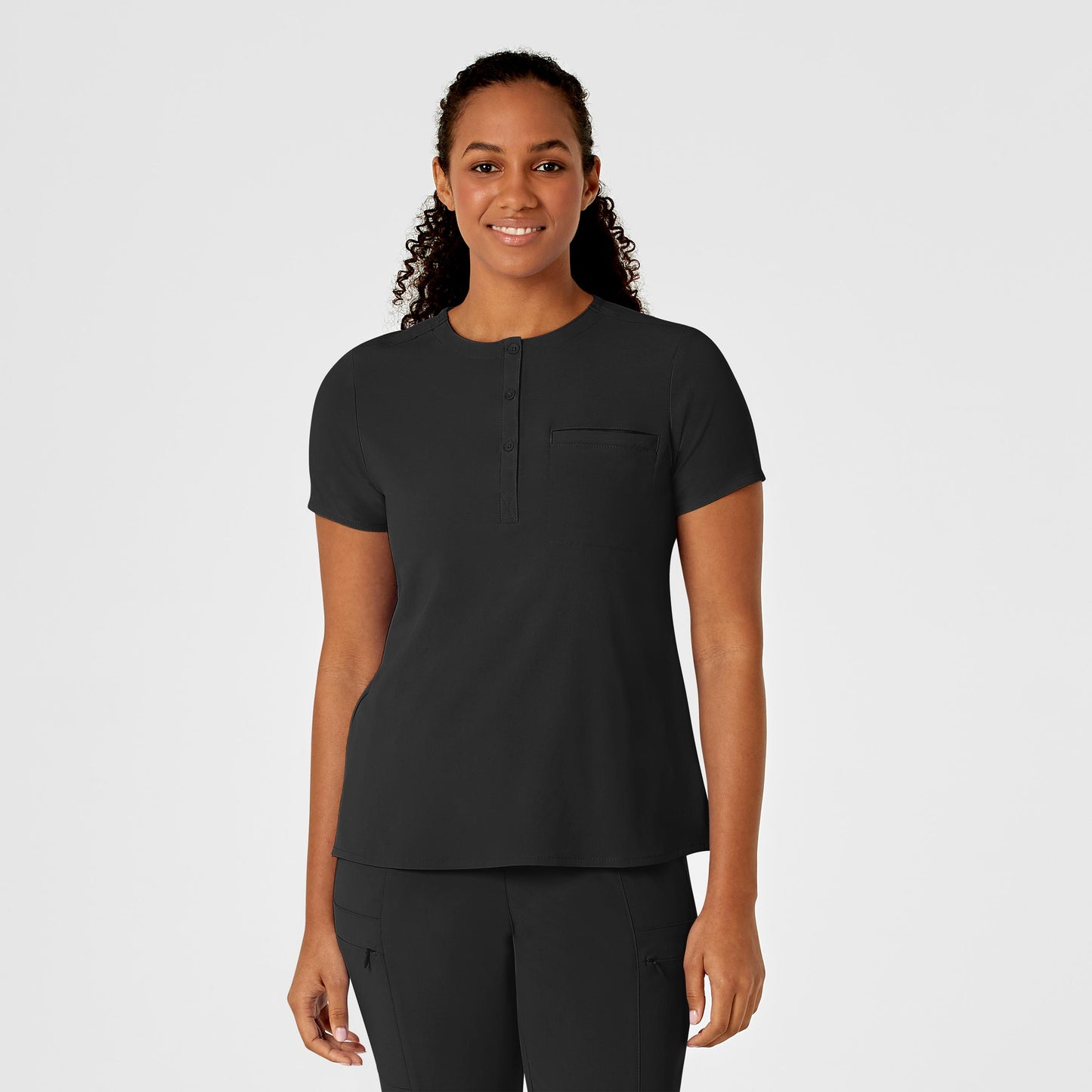 Wink RENEW - Women's Mandarin Collar Tuck-In Top  6434