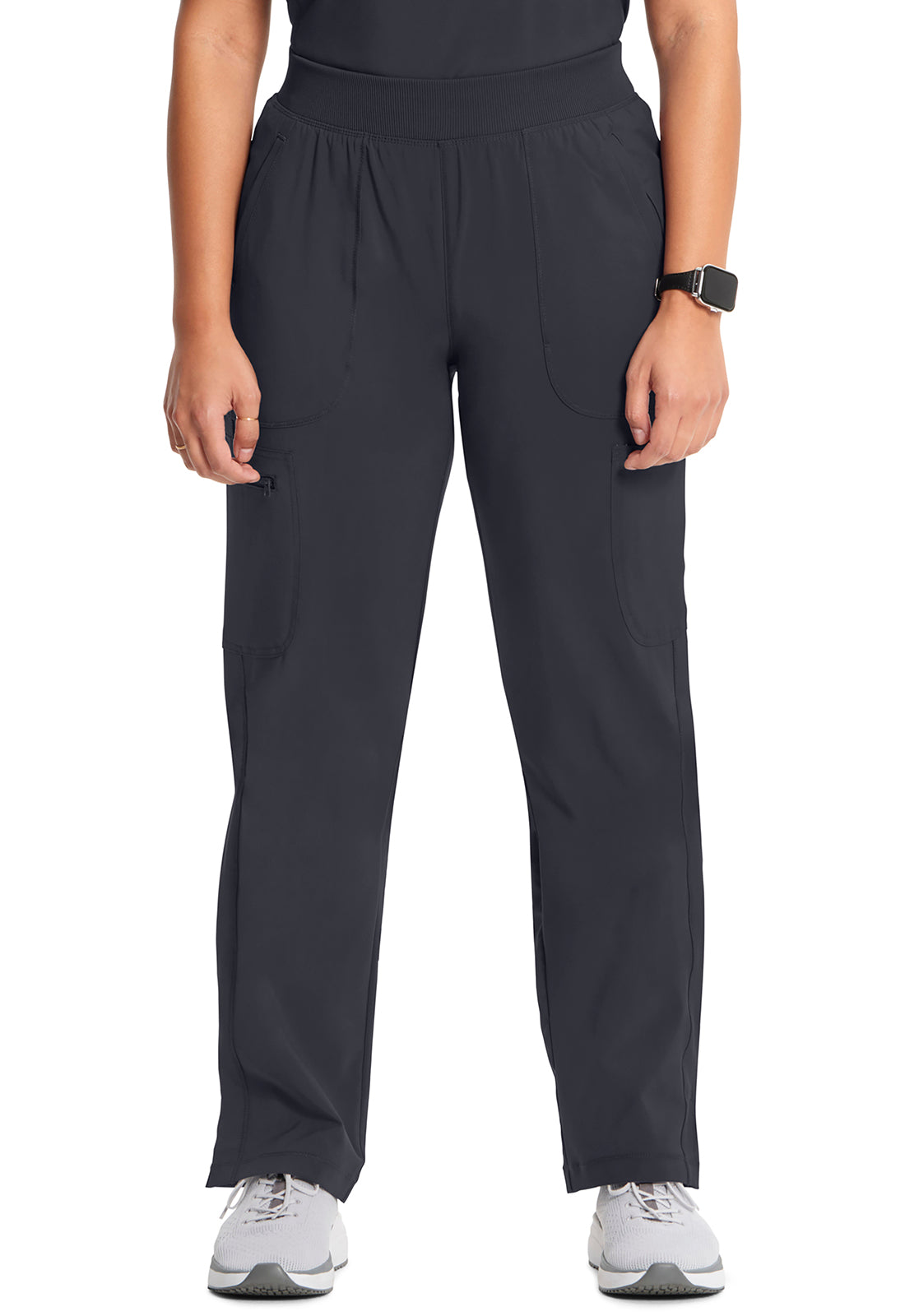 TALL - Cherokee Infinity Women's Mid Rise Tapered Leg Pull-on Scrub Pant CK065AT