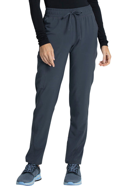 Allura by Cherokee Damen-Hose mit mittelhohem Bund, konisch zulaufendem Bein und Kordelzug, CKA184