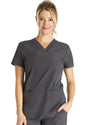 NEW! Allura Reserve Women's V-Neck 3-Pocket Scrub Top CKA701