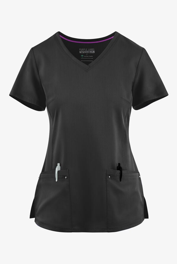 HH Purple Label Damen Juliet Yoga-Scrub-Top mit V-Ausschnitt 2245