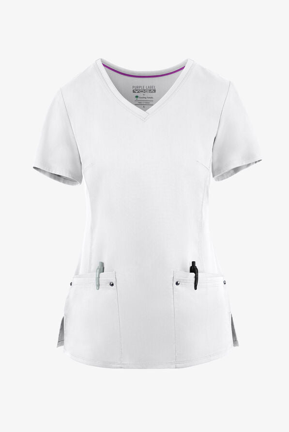 HH Purple Label Damen Juliet Yoga-Scrub-Top mit V-Ausschnitt 2245