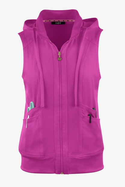 Limited Edition Colors! HeartSoul Break On Through Women's Zip Front Vest - HS500