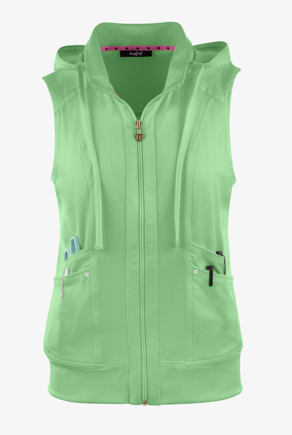 Limited Edition Colors! HeartSoul Break On Through Women's Zip Front Vest - HS500