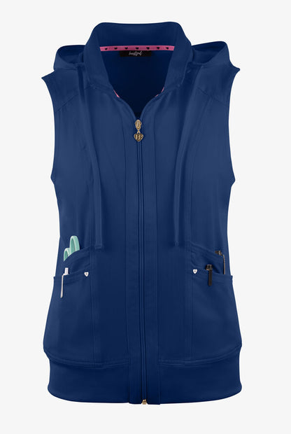 HeartSoul Break On Through Women's Zip Front Vest - HS500