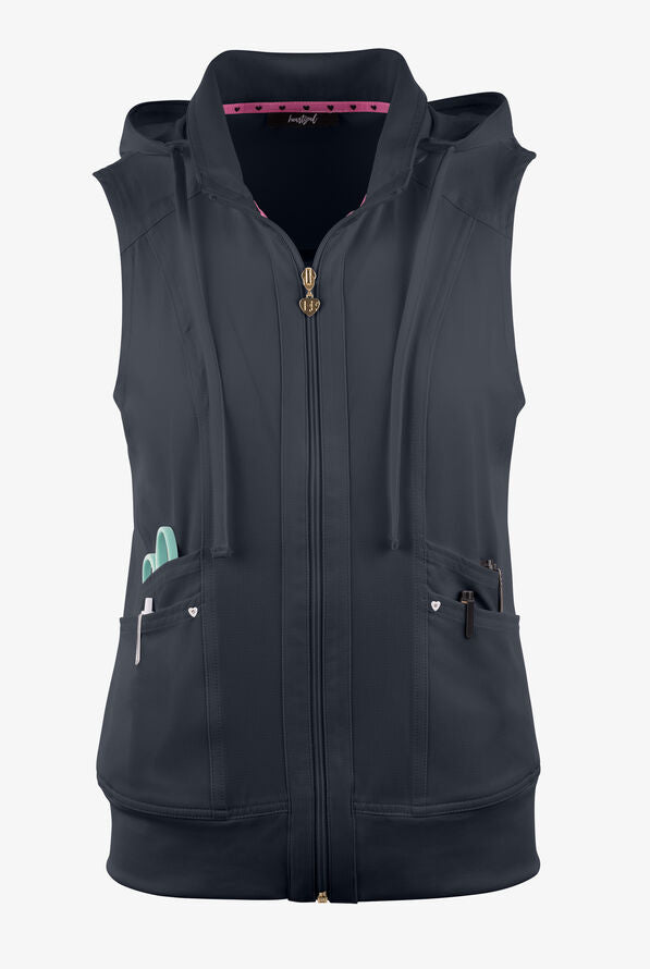 HeartSoul Break On Through Women's Zip Front Vest - HS500