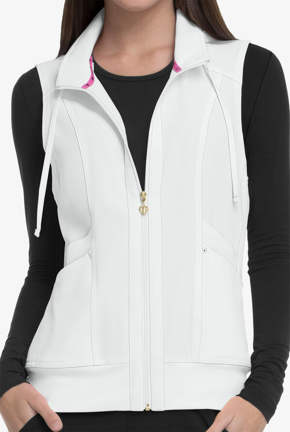 HeartSoul Break On Through Women's Zip Front Vest - HS500