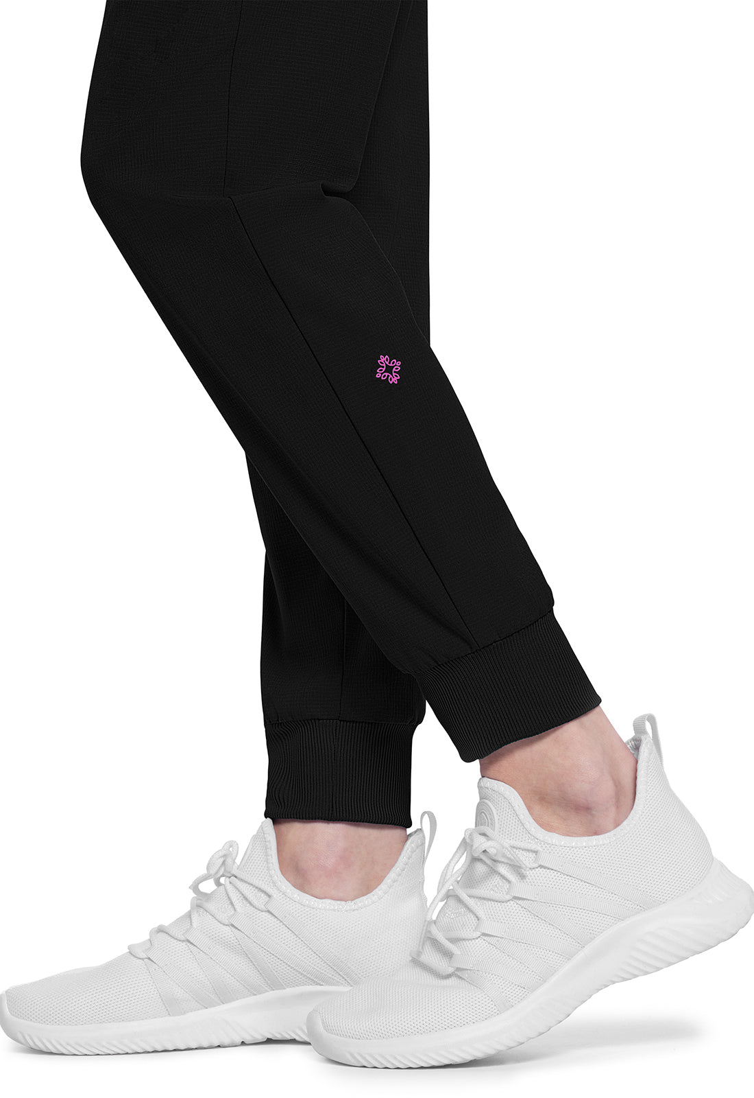 Med Couture AMP Collection Women's Mid-Rise Jogger Scrub Pant MC102 BLK Black