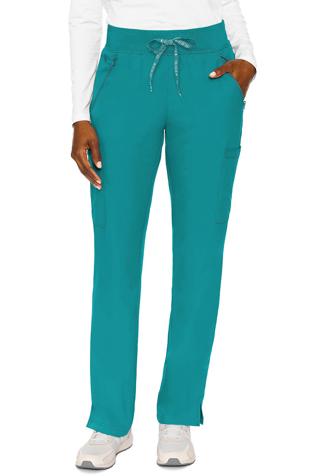 Insight Pantalón médico cargo de pierna recta para mujer 2702