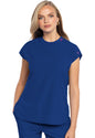 Med Couture AMP Collection Women's Round Neck Tuckable Scrub Top MC703 ROYL Royal