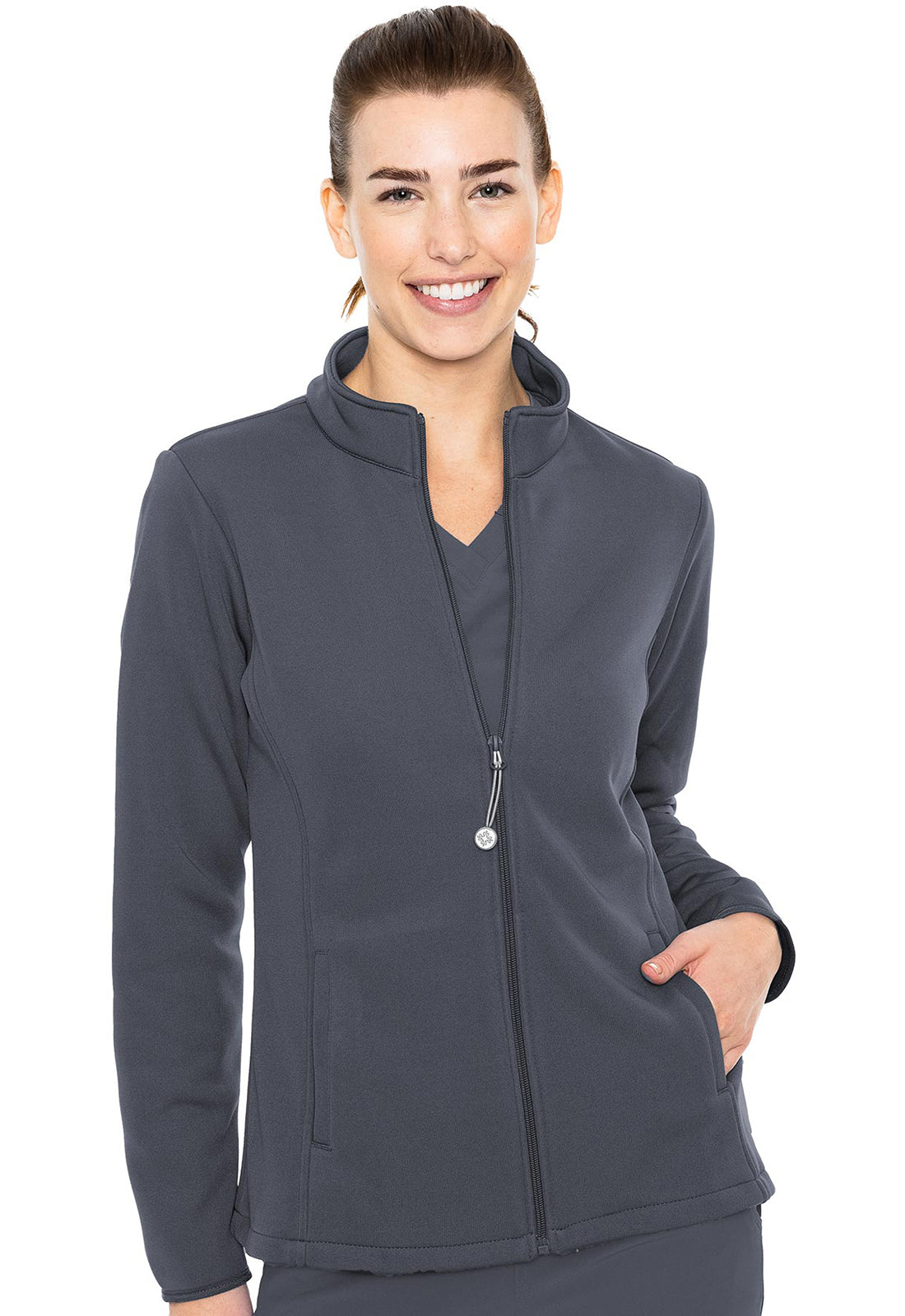 NEW! MC Layers Women's Performance Fleece Zip Scrub Jacket MC8684