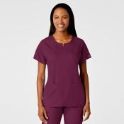 Wink PRO Women's 4 Pocket Notch Neck Scrub Top 6419