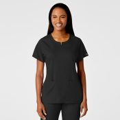 Wink PRO Women's 4 Pocket Notch Neck Scrub Top 6419