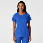 Wink PRO Women's 4 Pocket Notch Neck Scrub Top 6419